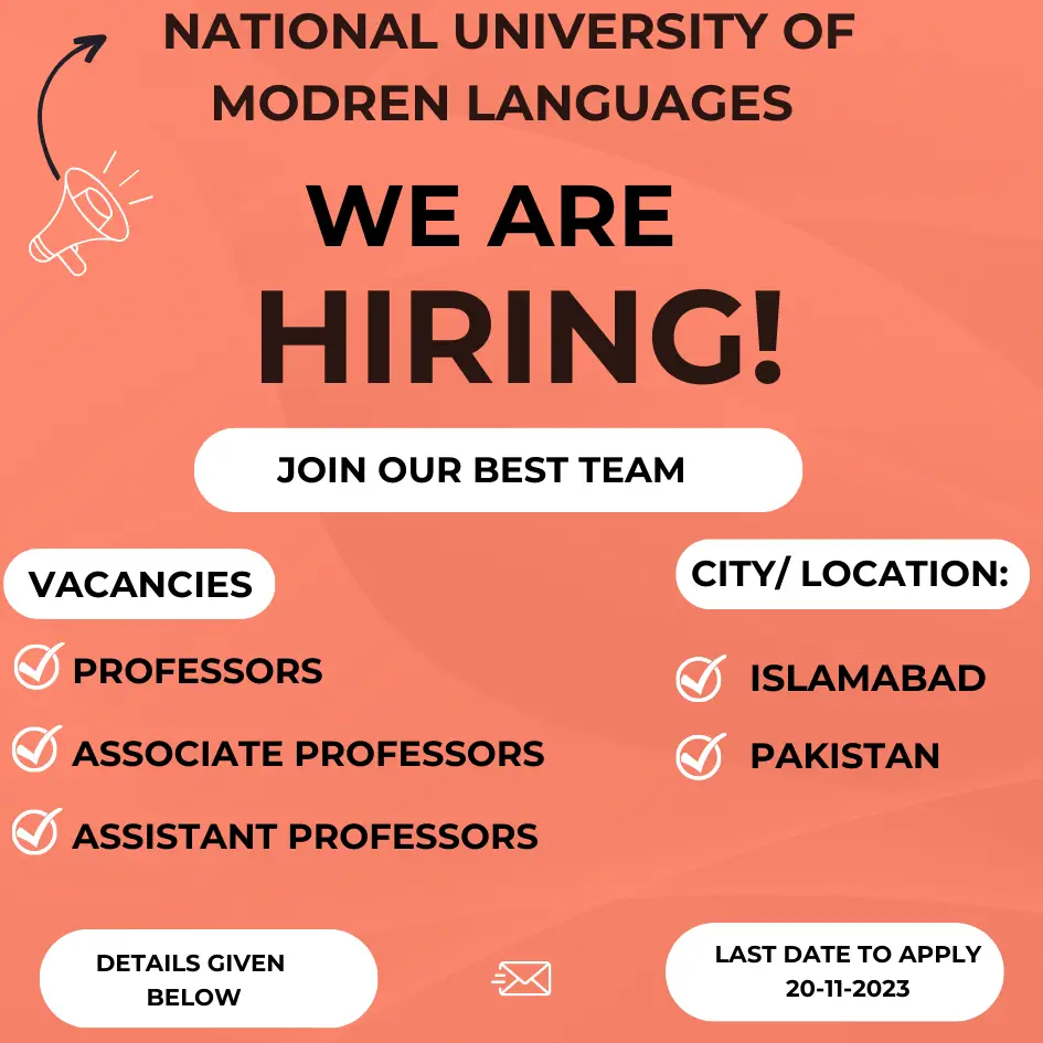 National-University-of-Modren-Languages-NUML-University-Islamabad-Jobs-November-2023